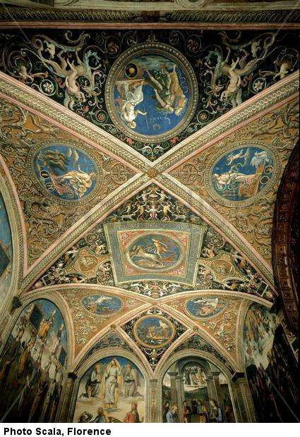 Ceiling of the audience chamber of the Cambio