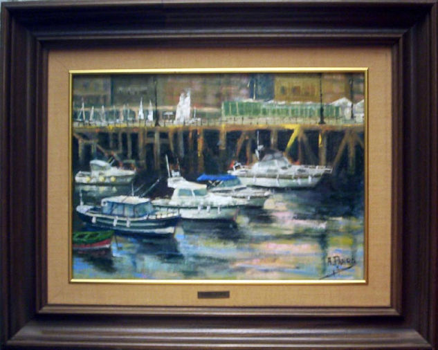 Las Arenas Oil Canvas Marine Painting