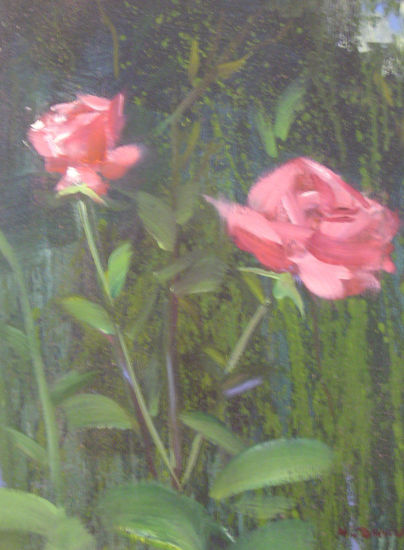 Rosas Oil Canvas Floral Painting