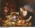 Woman with fruits