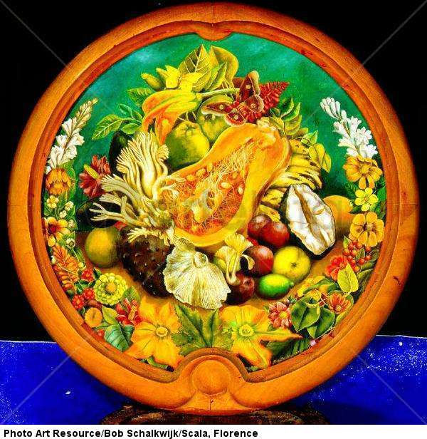 Naturaleza muerta con frutas.
