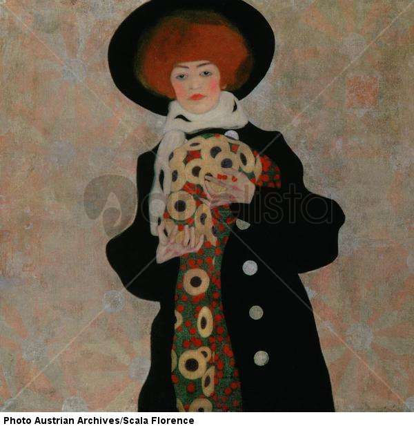 Portrait of a Woman with Black Hat (Gertrude Schiele), 1909