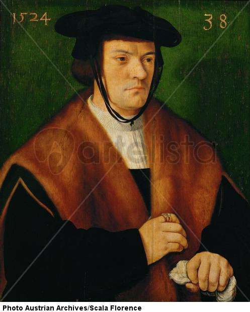 Portrait of a Lord of Westerburg, aged 38. Painted 1524