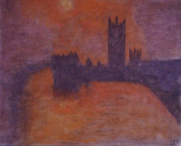 Estudio de Monet II Pastel Papel Paisaje