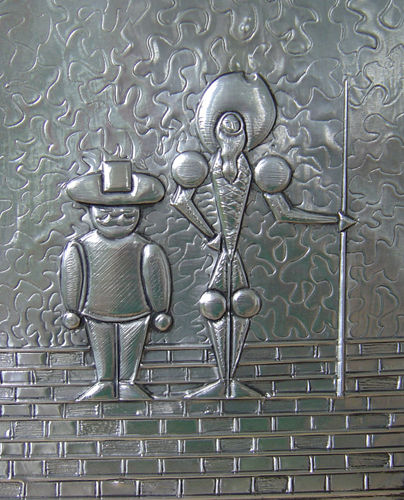 Quijote y Sancho Orfebrería Metal