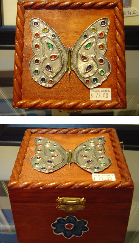 Cofre de mariposa