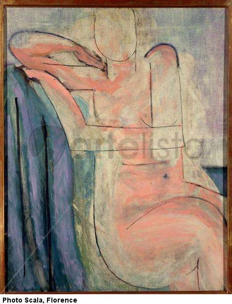 Nudo rosa sentado, 1935-1936