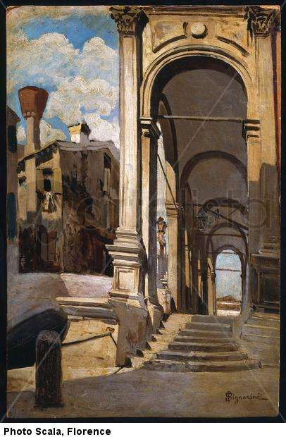 Pórticos en Venecia, 1856-1857