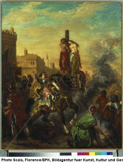 Clorinde frees Olindo and Sophronia, 1856