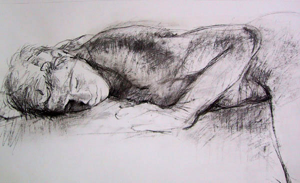 46-Desnudo hombre,al sur Charcoal