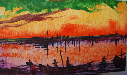 Atrardecer en rojo