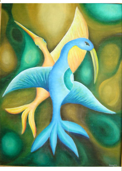 pájaro de la madrugada Oil Canvas Animals