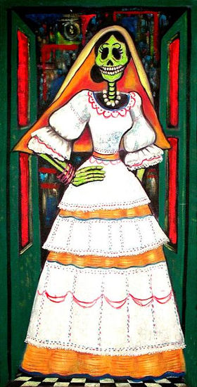 Catrina de Aguascalientes Oil Canvas Others