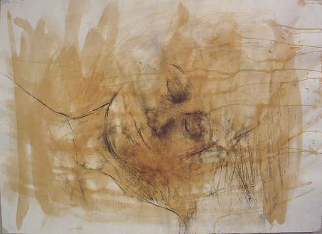 351-rostro h,cafè d.cafè Mixed Media