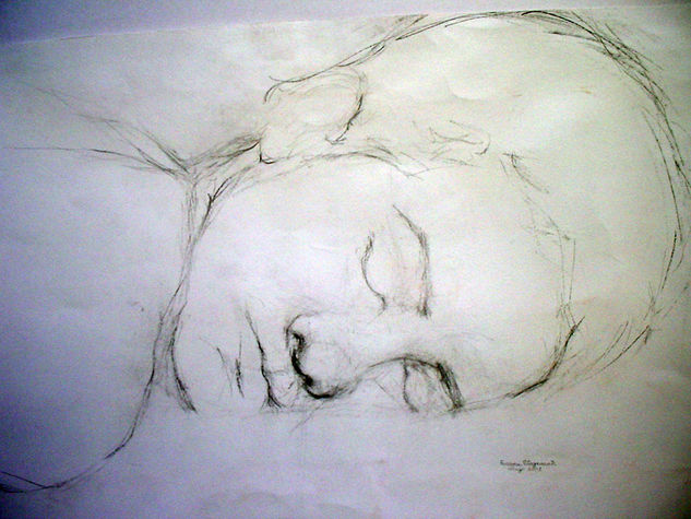 49-Rostro h, lineal ,espalda, dormir Charcoal