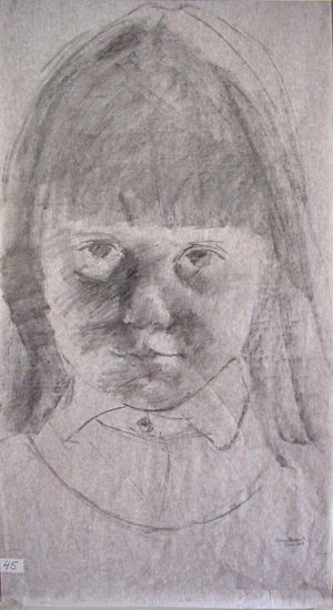 45-niña , pao, mantequilla Charcoal