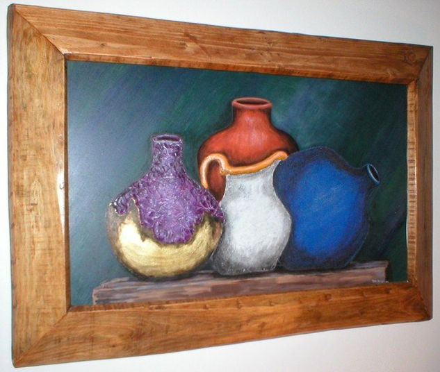 Jarro, jarra y tibor Oil Canvas Still Life Paintings