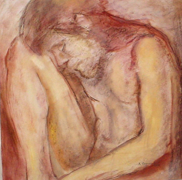 382-desnudo h, rodilla frente