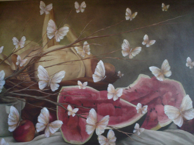 bodegon con mariposas