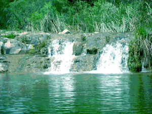 Doble cascada Naturaleza Color (Digital)