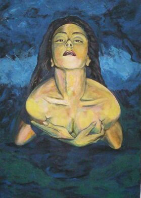 La Posición de la Rana Oil Canvas Nude Paintings