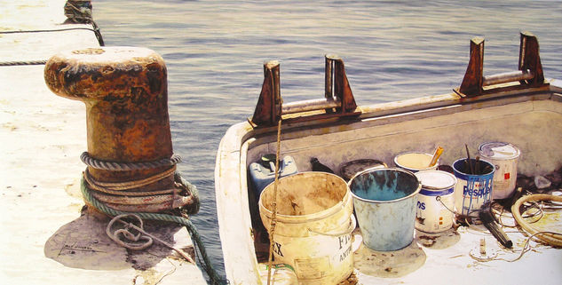 sin titulo Watercolour Others Marine Painting