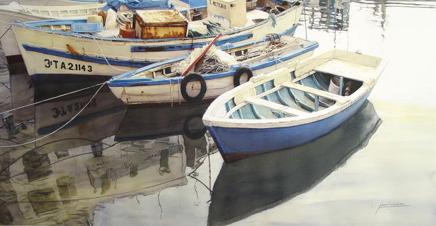 sin titulo Watercolour Others Marine Painting