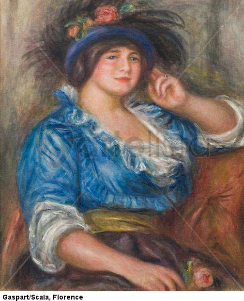 Jeune femme a la rose : Mme Colona - Young woman with a rose. 1913
