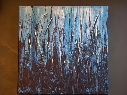 ABSTRACTOS AZULES Acrylic Canvas Landscaping