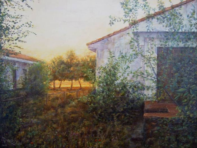 crepuscular por Herrera Óleo Lienzo Paisaje