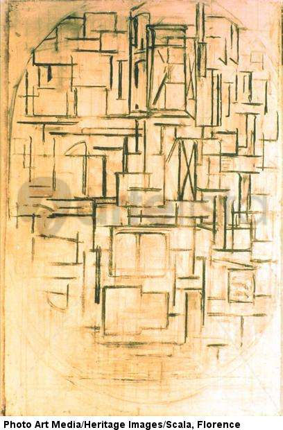 Untitled oval composition, 1914