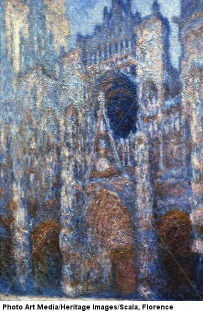 Catedral de Rouen, luz del sol
