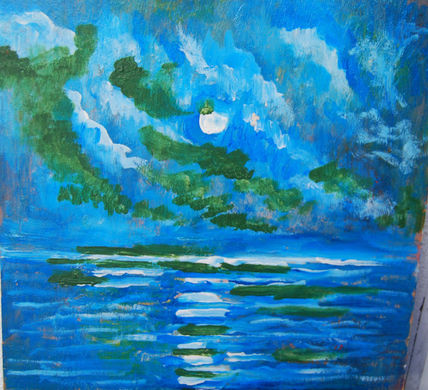 Atardecer azul