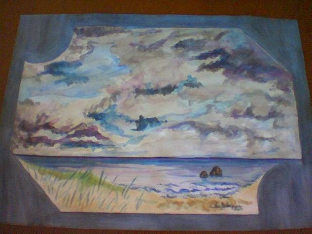 Pacific Ocean Watercolour Paper Marine Painting