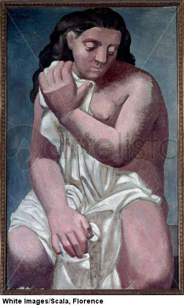 Grand nude with drapery 1923