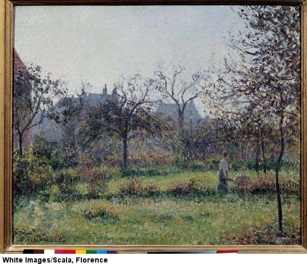 Mañana de otoño en el jardín de Eragny