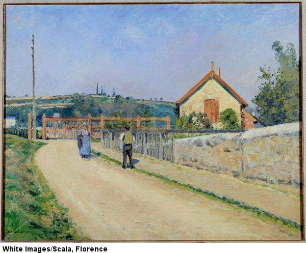 Valla de ferrocarril cerca de Pontoise. 1874