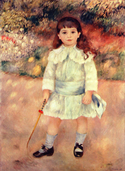 La niña con un látigo. 1885 Retrato