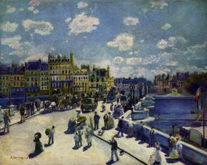 The Pont Neuf in Paris in 1872. 1872.