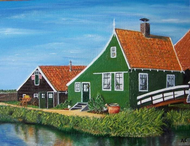 Pueblo tradicional en Holanda