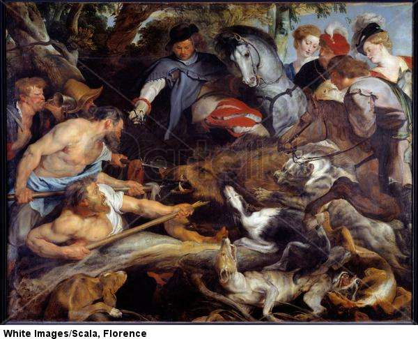 The wild boar hunt. 1615.