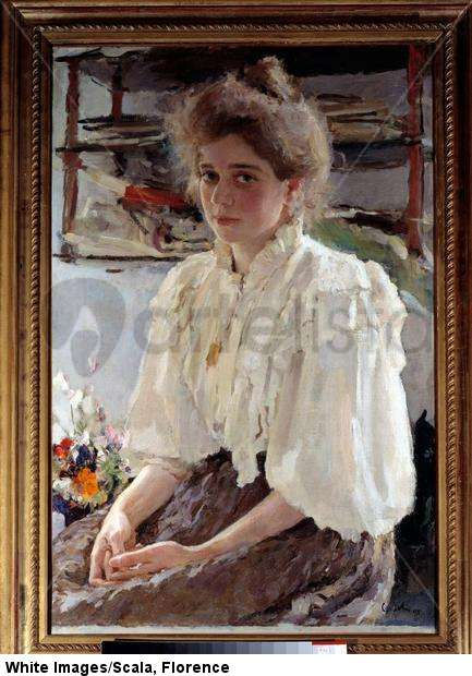 Portrait of Madame Lwoff (1864-1955), born Maria Iakovlena Simonovitch, cousin of the artist. 1895.