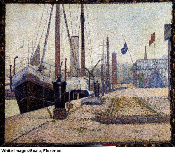 El velero La Maria en el puerto de Honfleur. 1886