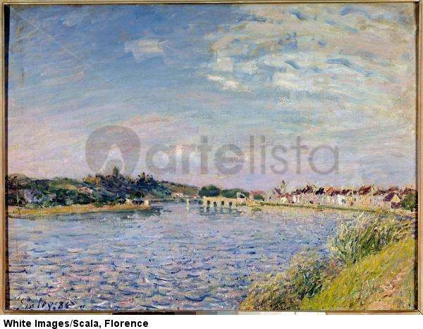 View of Mannes on the Loing. 1886