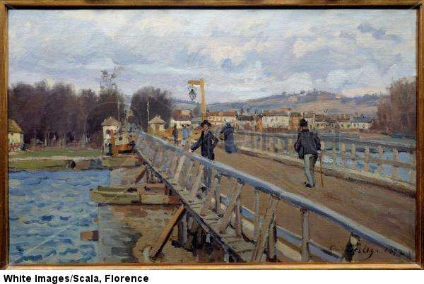 The footbridge of Argenteuil. 1872