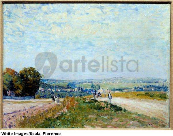 View of the Montbuisson path in Louveciennes 19th century