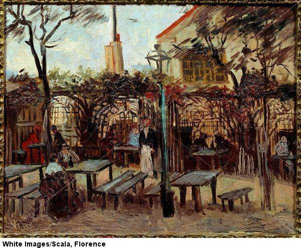 Guinguette in Montmartre: 'The Wooden Billiard' Became 'La Bonne Franquette'. 1886