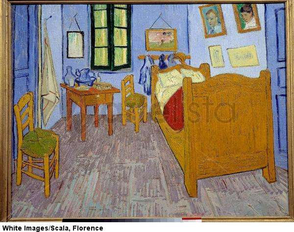 Vincent Van Gogh's bedroom in Arles. 1889