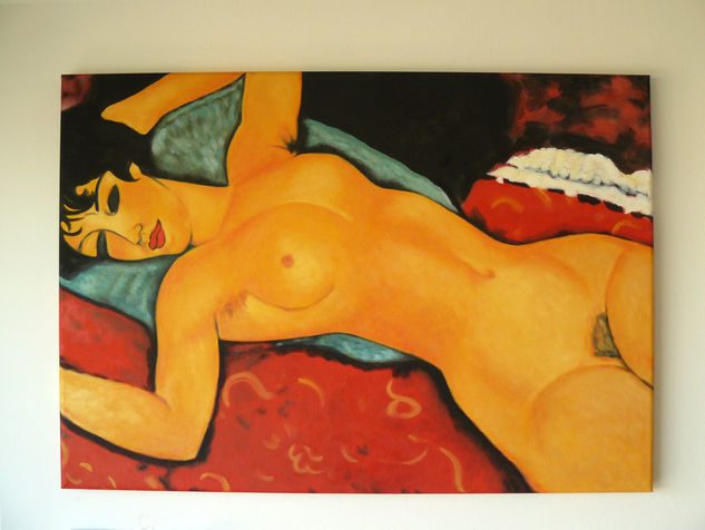 Desnudo acostado de Amadeo Modigliani Óleo Lienzo Desnudos