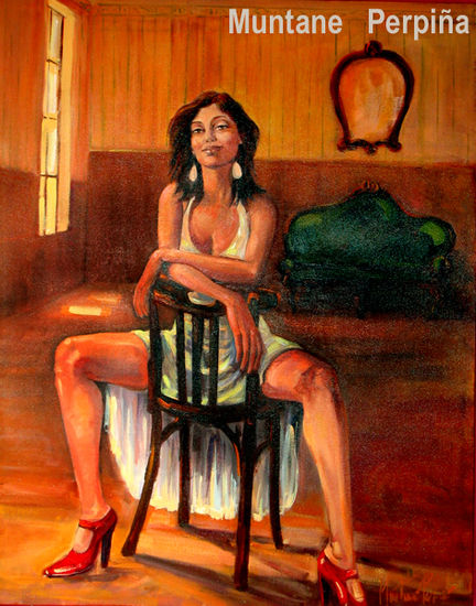 La Nena Acrylic Canvas Figure Painting